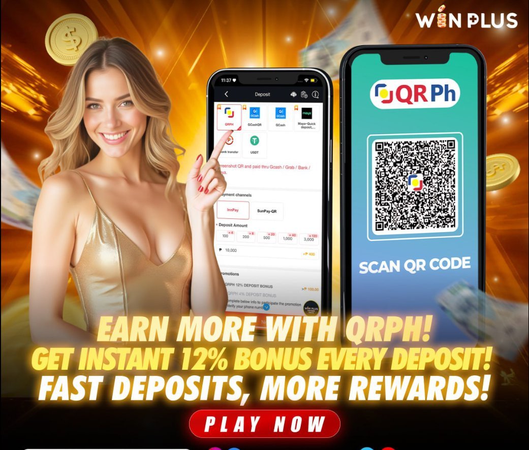 𝗤𝗥𝗣𝗛 𝗗𝗲𝗽𝗼𝘀𝗶𝘁𝘀 = 𝗕𝗶𝗴𝗴𝗲𝗿 𝗥𝗲𝘄𝗮𝗿𝗱𝘀 𝗼𝗻 𝗪𝗶𝗻 𝗣𝗹𝘂𝘀!  𝗘𝗻𝗷𝗼𝘆 𝘂𝗽 𝘁𝗼 